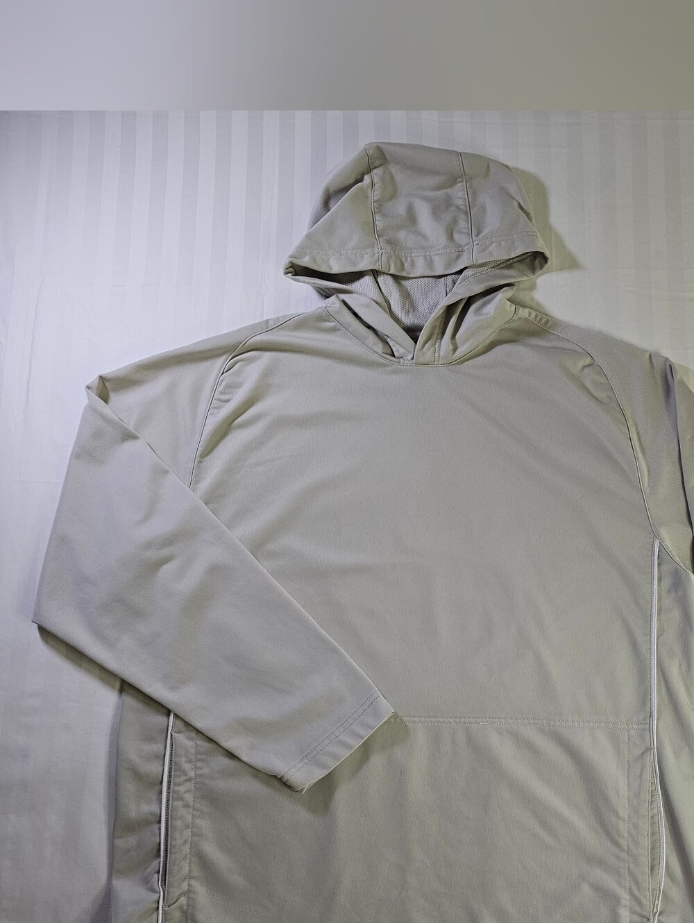 Steve & Barry's Light Gray Performance Hooded Pullover